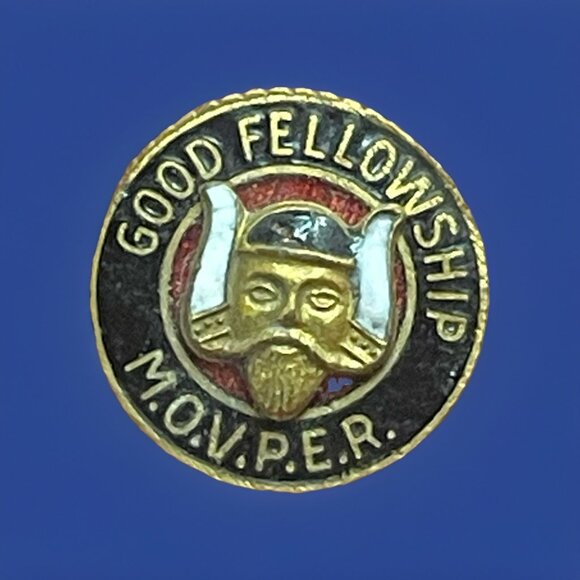 Movper Mystic Order Of Veiled Prophets Good Fellowship Masonic Screw Back Pin